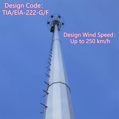 20 35M Monopole 5G Millimeter Wave Small Cell Tower Compact Design For Urban High-Density Area