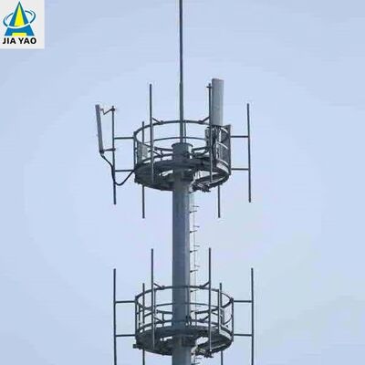 लंबी दूरी के ग्रामीण कवरेज के लिए 12 32M मोनोपोल हाई गेन 5G मिलीमीटर वेव एंटीना टॉवर