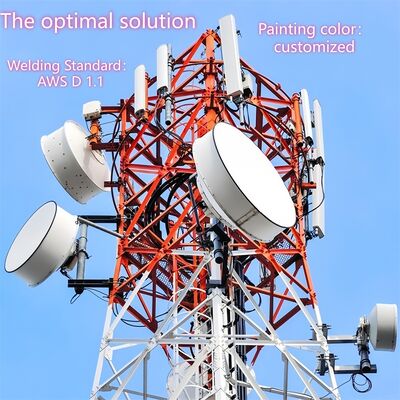 20 30 40 60 M Meter Four Legged Smart Grid Integrated Communication Tower Power Monitoring for Renewable Energy Site