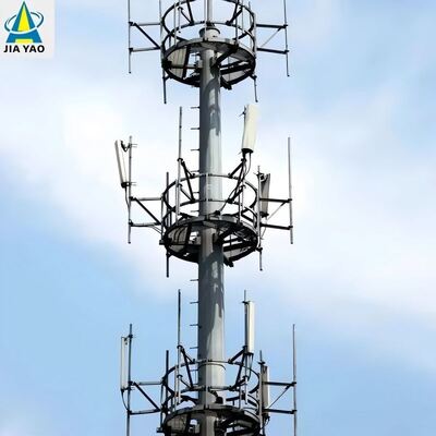 शहरी सघन क्षेत्र 5जी कवरेज के लिए 26एम मॉड्यूलर डिजाइन मोनोपोल टॉवर
