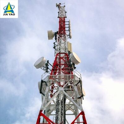 42M Hot Dip Galvanized 4 Legged Telecom Tower Multi Antenna For University Campus