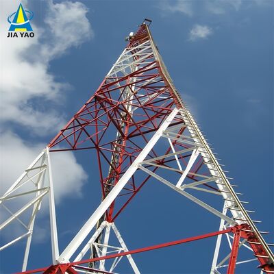 46M Lightning Protection 3 Legged Angle Steel Tower For Industrial Park 5G Base Station