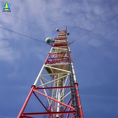 घास के मैदान चरागाह सिग्नल कवरेज के लिए 48 50 60M टेंशन एडजस्टेबल गाइड वायर टॉवर