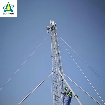 32 45 50M Q355 वन रेंजर स्टेशन संचार के लिए स्टील गाइडेड एंटीना टॉवर