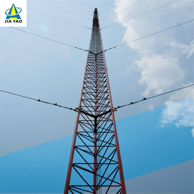 सैटेलाइट ग्राउंड स्टेशन सपोर्ट के लिए 30 43 48M हल्के वजन वाले गाइड वायर टॉवर