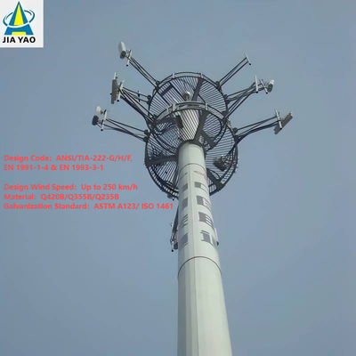 28 36 38 मीटर आंतरिक केबल रूटिंग पैदल यात्री ओवरपास 5जी कवरेज के लिए एकाधिकार टॉवर