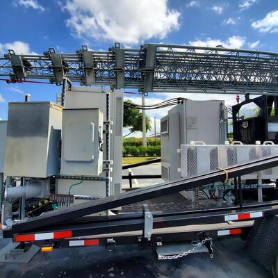 Mobile Emergency Communication Tower Trailer with Telescopic Mast for Rapid Deployment and Disaster Recovery