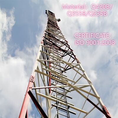 25m 32m 42m 55m 60m 62m 3 Legged Angular Steel Communication Tower Self Supporting Telecom Tower for Wireless Network